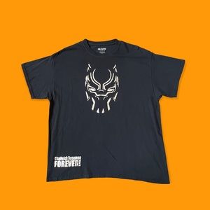 Black Panther T-Shirt Chadwick Boseman Men Black Size XL
